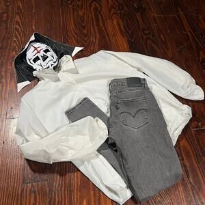 LEVI'S 28 Casual 721 High Rise Skinny Jeans Gray Denim Stretch